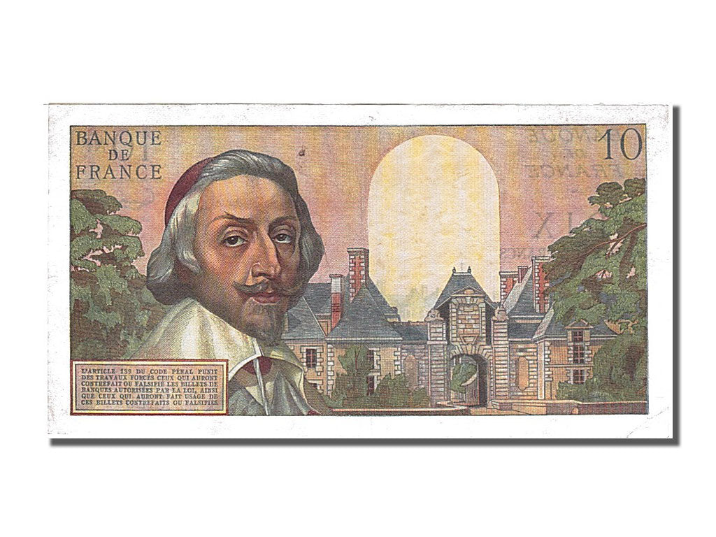 France, 10 Nouveaux Francs, 10 NF 1959-1963 ''Richelieu'', 1959, KM #142a,...