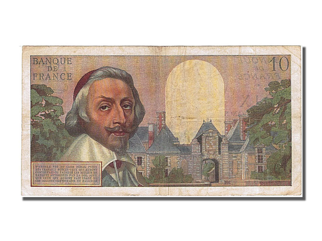 France, 10 Nouveaux Francs, 10 NF 1959-1963 ''Richelieu'', 1960, KM #142a,...