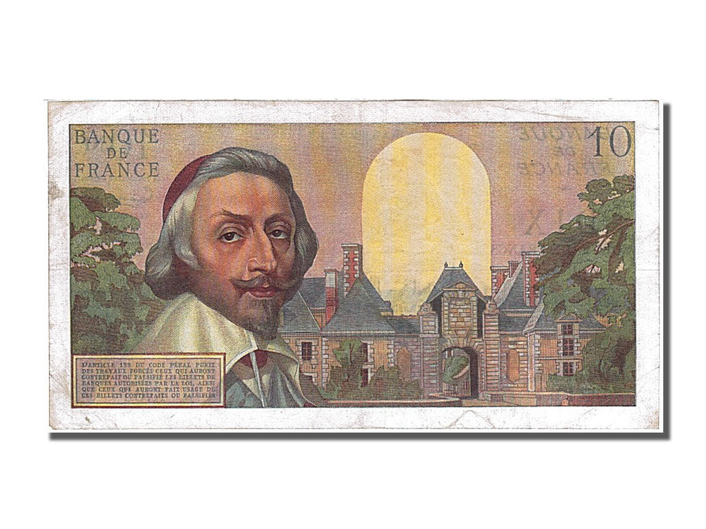 France, 10 Nouveaux Francs, 10 NF 1959-1963 ''Richelieu'', 1960, KM #142a,...