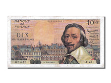 Banknot, Francja, 10 Nouveaux Francs, Richelieu, 1960, 1960-05-05, AU(50-53)