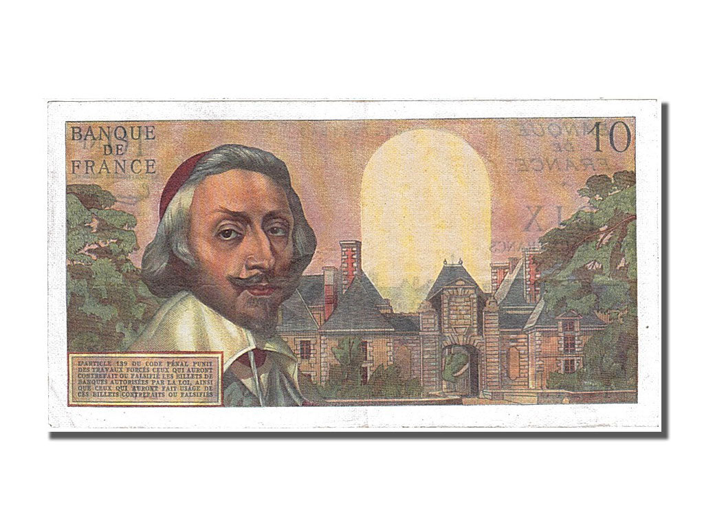 Banknote, France, 10 Nouveaux Francs, 10 NF 1959-1963 ''Richelieu'', 1960