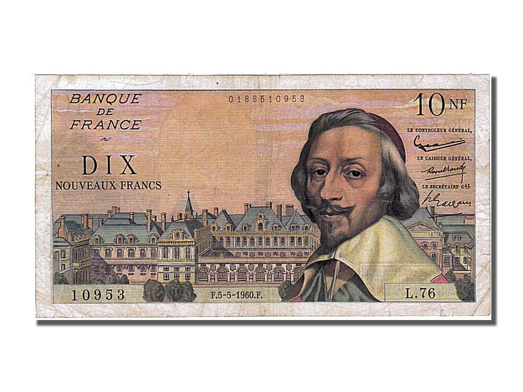 10 Nouveaux Francs Richelieu Type 1959