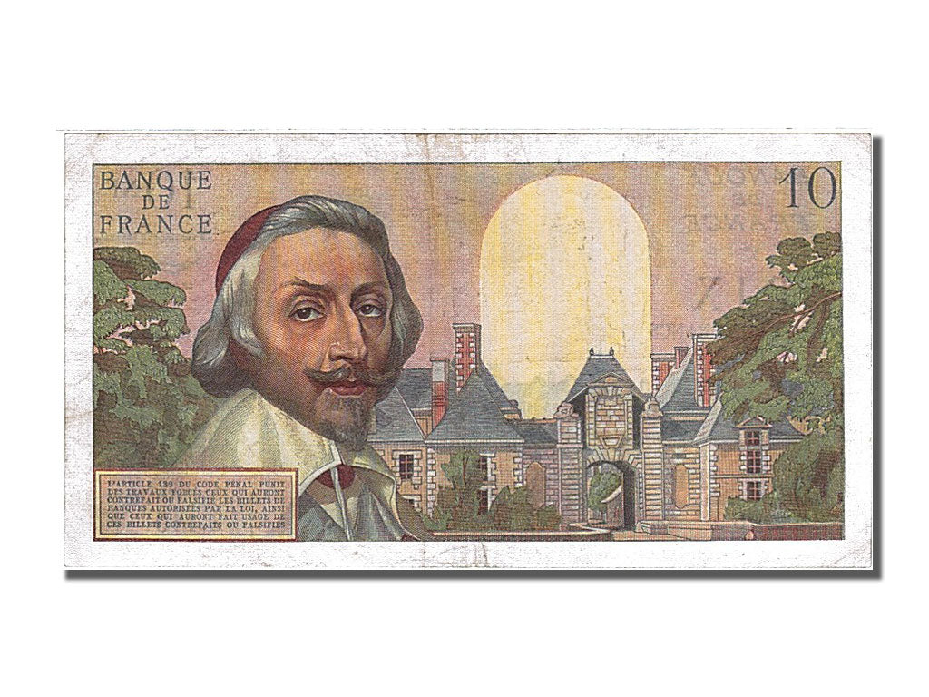 Banknote, France, 10 Nouveaux Francs, 10 NF 1959-1963 ''Richelieu'', 1960