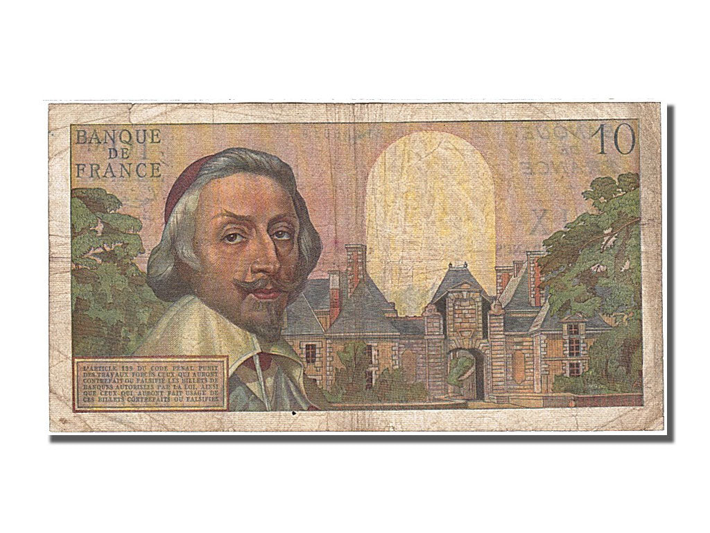 France, 10 Nouveaux Francs, 10 NF 1959-1963 ''Richelieu'', 1960, KM #142a,...