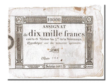 Banknote, France, 10,000 Francs, 1795, Gomez, EF(40-45), KM:A82, Lafaurie:177