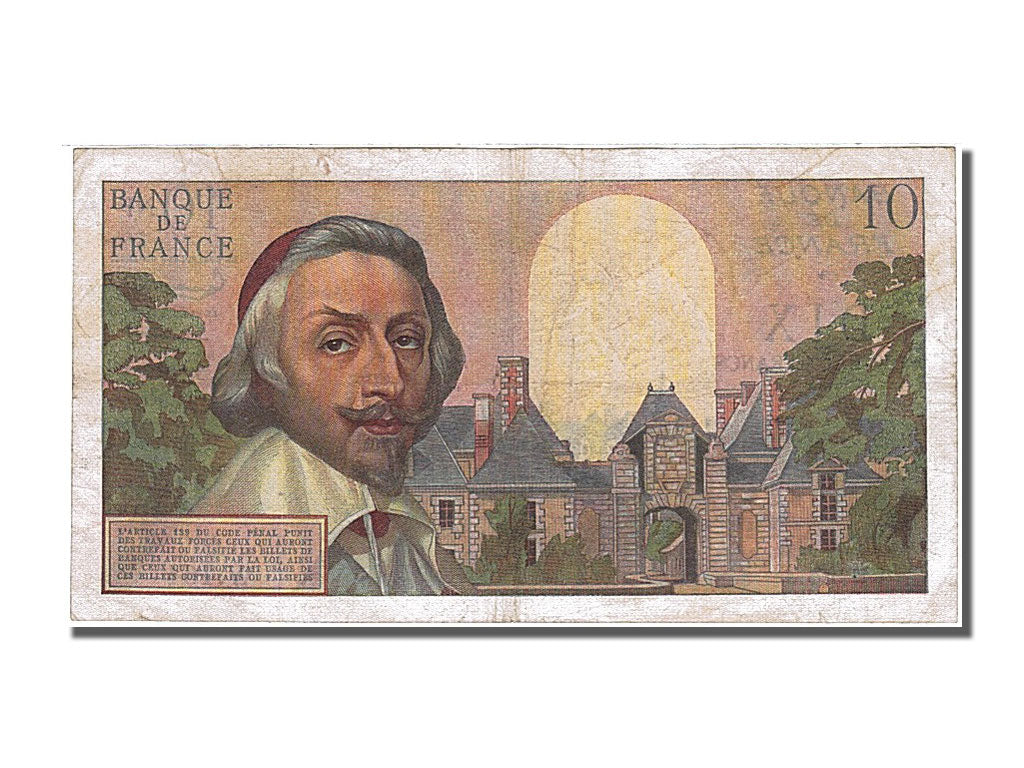 France, 10 Nouveaux Francs, 10 NF 1959-1963 ''Richelieu'', 1961, KM #142a,...