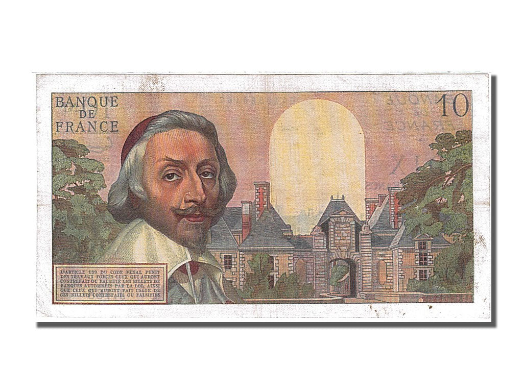 France, 10 Nouveaux Francs, 10 NF 1959-1963 ''Richelieu'', 1961, KM #142a,...
