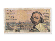 Francia, 10 Nouveaux Francs, 10 NF 1959-1963 ''Richelieu'', 1961, KM:142a, 19...