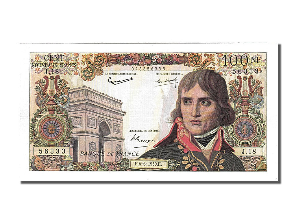 100 Nouveaux Francs Bonaparte Type 1959