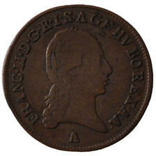 AUSTRIA, 1/2 Kreuzer, 1800, Vienne, KM #2108, EF(40-45), Copper, 2.21