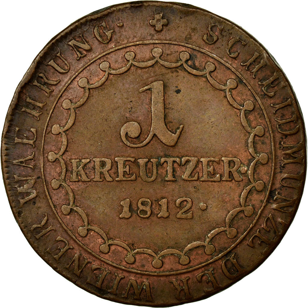 Moneta, Austria, Franz II (I), Kreuzer, 1812, Schmollnitz, BB, Rame, KM:2112