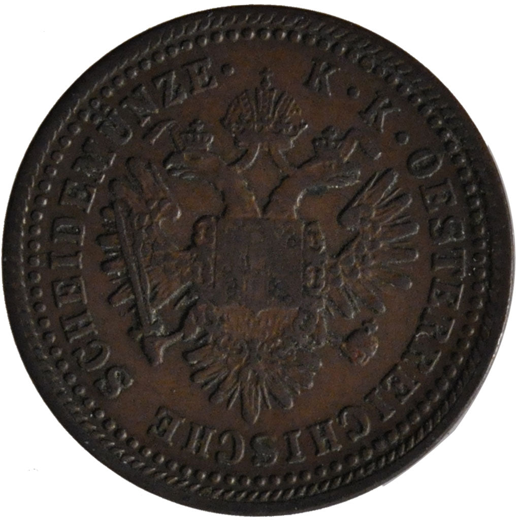 AUSTRIA, Kreuzer, 1851, Vienne, KM #2185, EF(40-45), Copper, 5.44