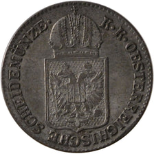AUSTRIA, 6 Kreuzer, 1849, Vienne, KM #2200, AU(55-58), Silver, 1.88