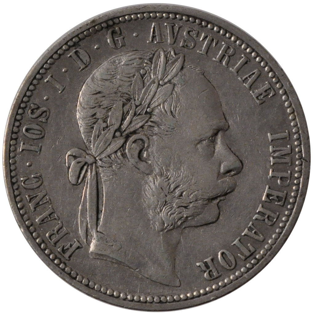 AUSTRIA, Florin, 1890, Vienne, KM #2222, EF(40-45), Silver, 29.2, 12.25