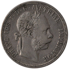 AUSTRIA, Florin, 1890, Vienne, KM #2222, EF(40-45), Silver, 29.2, 12.25