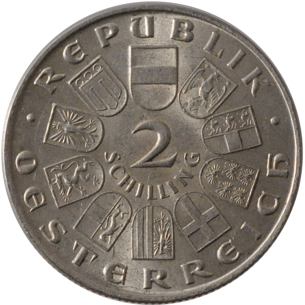 AUSTRIA, 2 Schilling, 1929, KM #2844, MS(60-62), Silver, 11.96