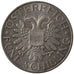 AUSTRIA, 5 Schilling, 1935, KM #2853, AU(55-58), Silver, 31, 14.96