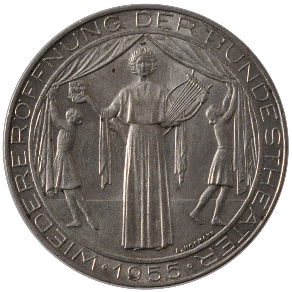 Austria, 25 Schilling, 1955, SPL-, Argento, KM:2880