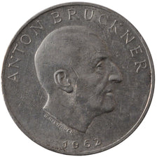 AUSTRIA, 25 Schilling, 1962, KM #2892, AU(55-58), Silver, 30, 13.06