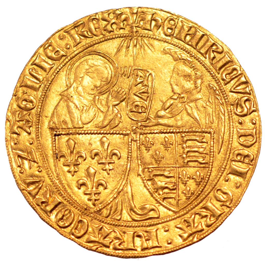 Francia, Salut d'or, 1423, Saint Lô, BB+, Oro, Duplessy:443A