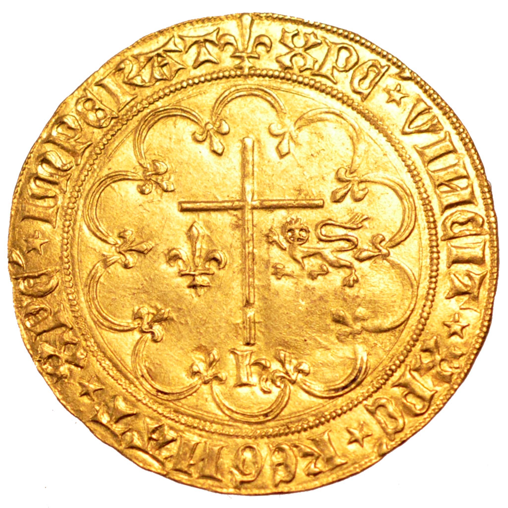 Francia, Salut d'or, 1423, Saint Lô, BB+, Oro, Duplessy:443A