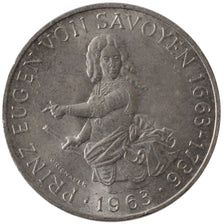 AUSTRIA, 25 Schilling, 1963, KM #2893, AU(55-58), Silver, 30, 13.01