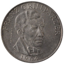 AUSTRIA, 25 Schilling, 1964, KM #2895.1, AU(55-58), Silver, 30, 12.96