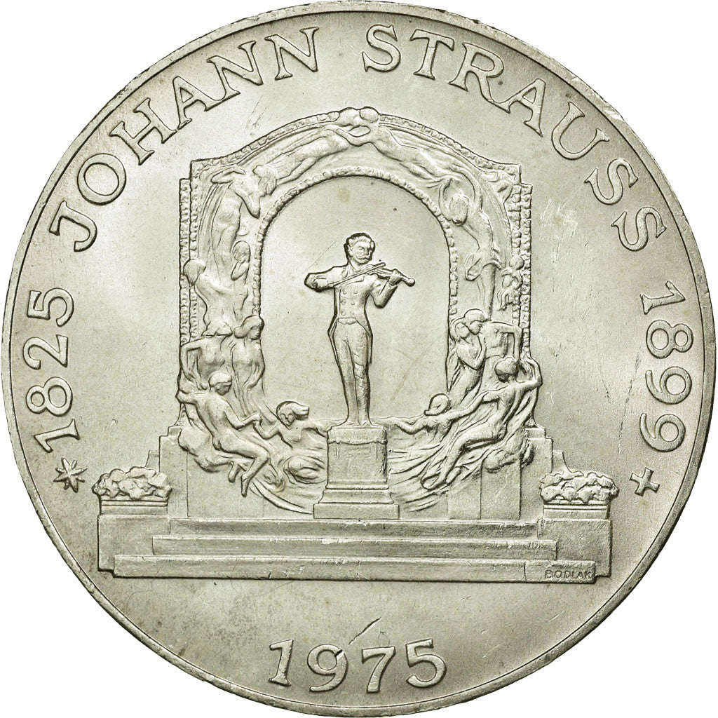 Coin, Austria, 100 Schilling, 1975, MS(60-62), Silver, KM:2923