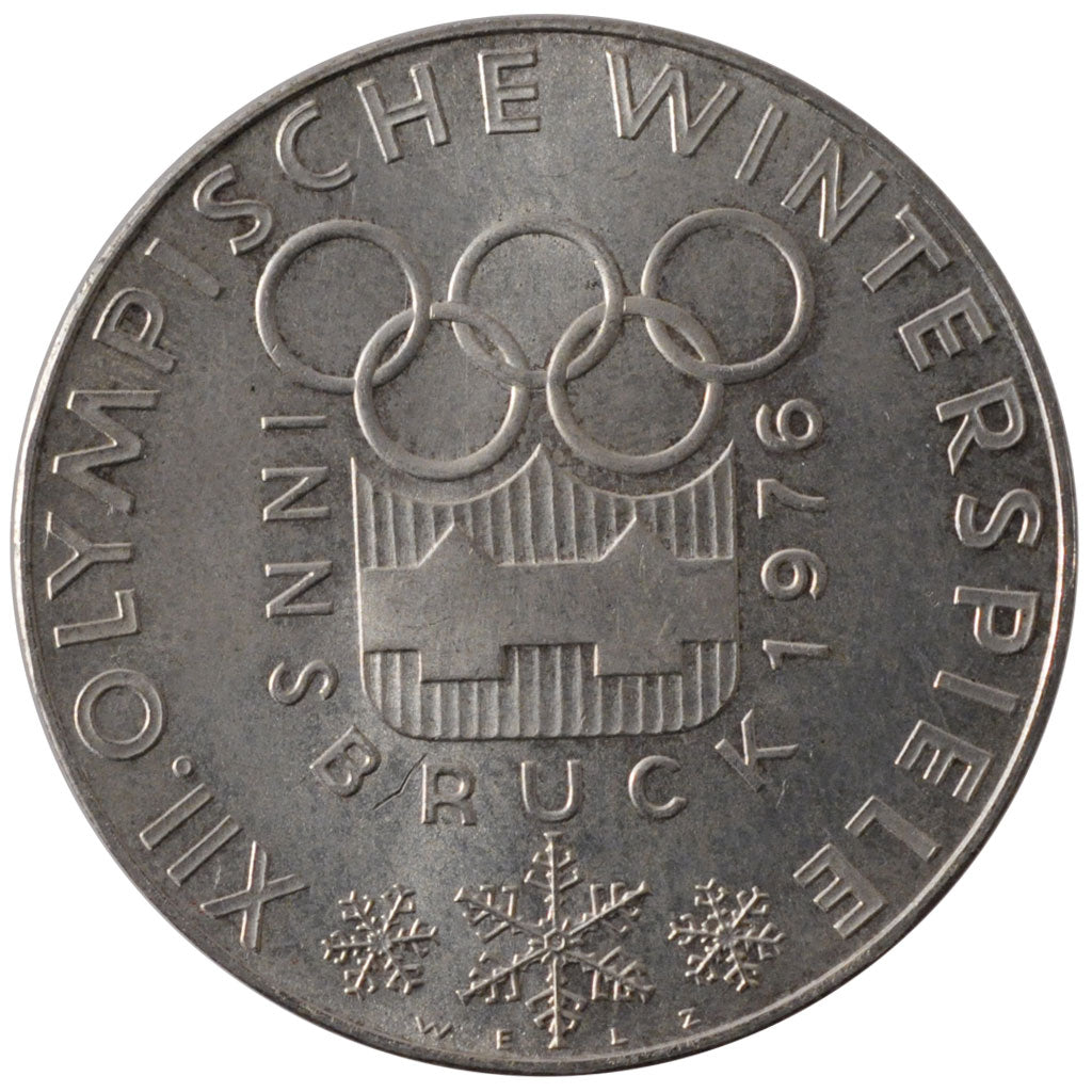 AUSTRIA, 100 Schilling, 1976, KM #2926, MS(60-62), Silver, 36, 23.78