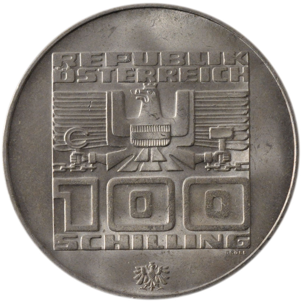Coin, Austria, 100 Schilling, 1976, Vienna, MS(60-62), Silver, KM:2927