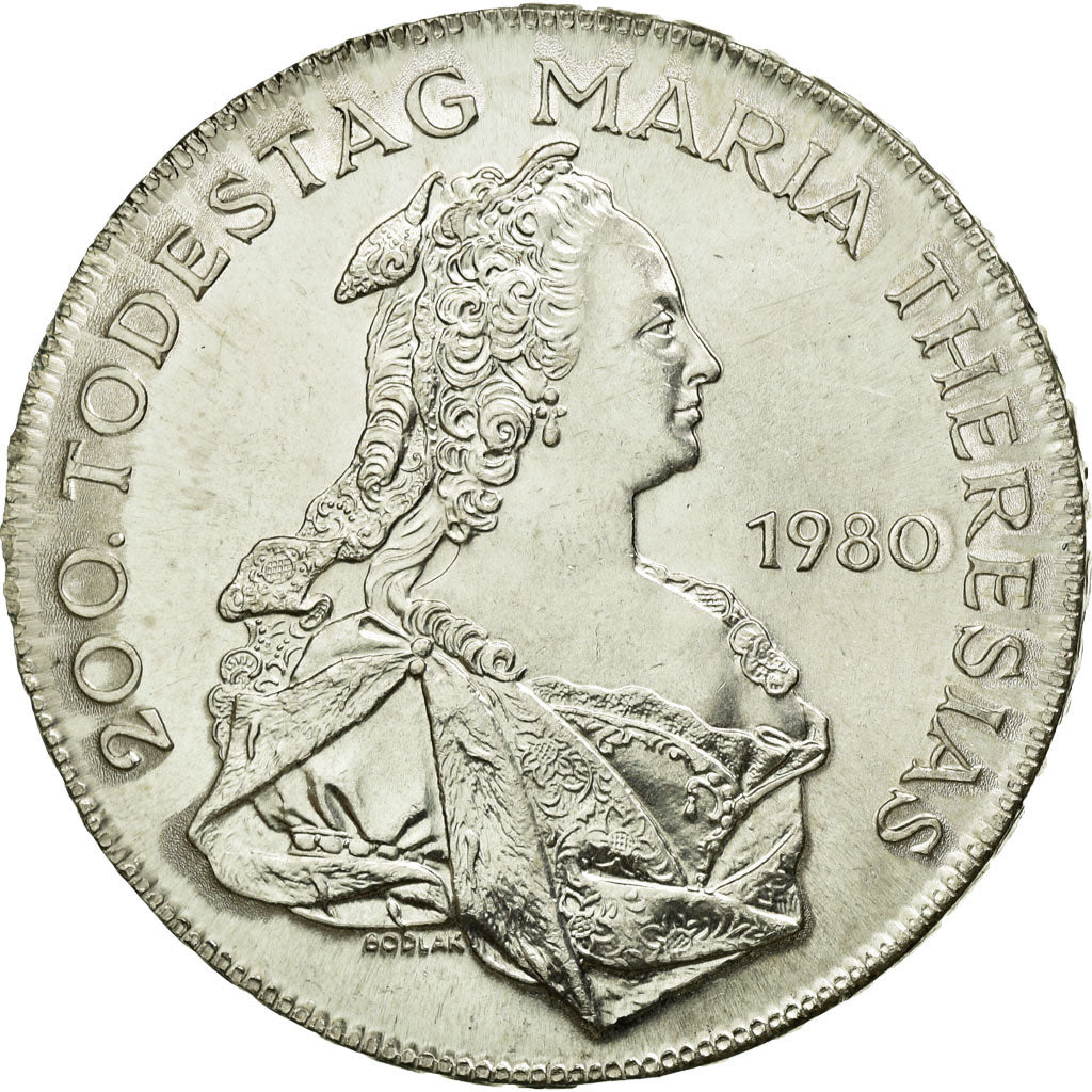 Coin, Austria, 500 Schilling, 1980, MS(60-62), Silver, KM:2949