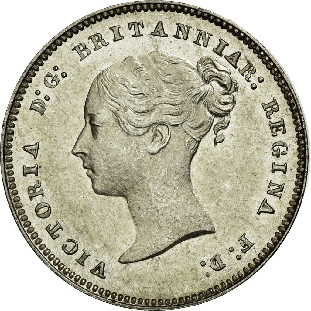 Coin, Great Britain, Victoria, 4 Pence, Groat, 1883, MS(60-62), Silver, KM:732