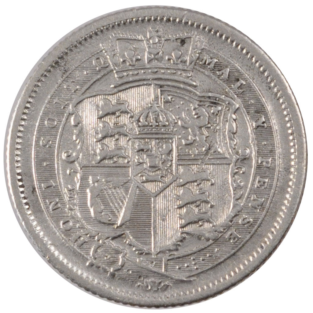 GREAT BRITAIN, Shilling, 1816, KM #666, AU(55-58), Silver, 5.56