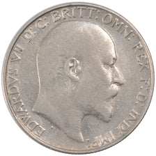 GREAT BRITAIN, Florin, Two Shillings, 1905, KM #801, VF(20-25), Silver, 28.3,...