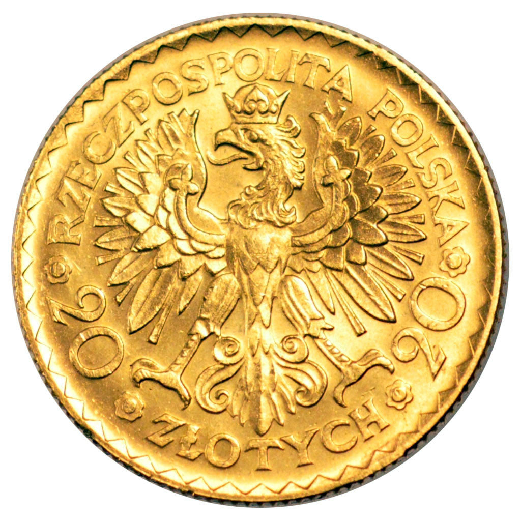 Polen, 20 Zlotych, 1925, Gold, PCGS MS65, KM:33