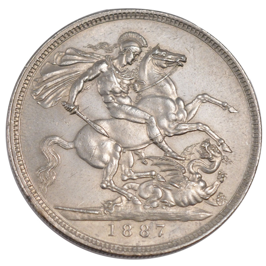 GREAT BRITAIN, Crown, 1887, KM #765, MS(60-62), Silver, 38.61, 28.25