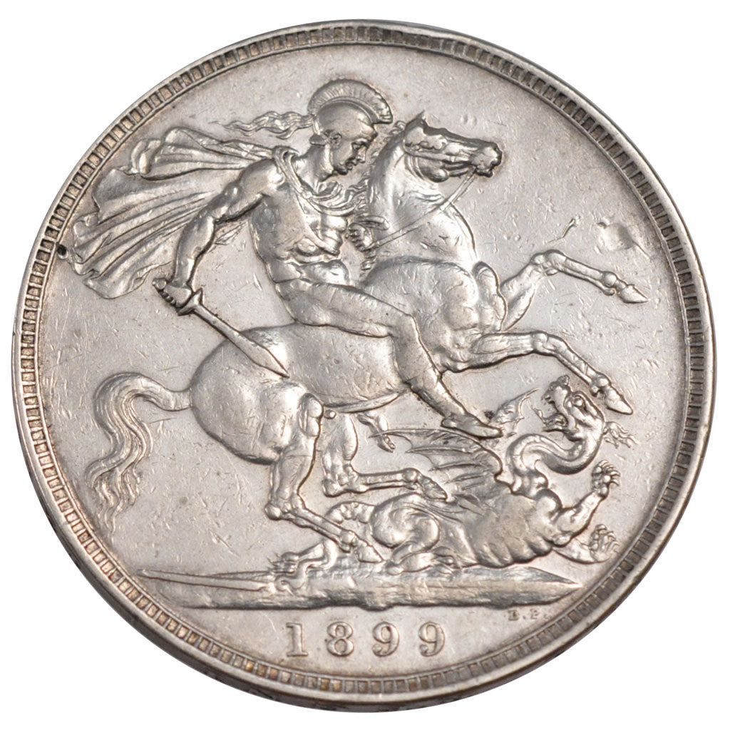 GREAT BRITAIN, Crown, 1899, KM #783, EF(40-45), Silver, 38.61, 28.16