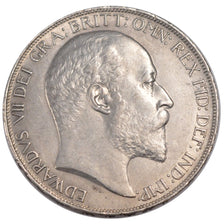 GREAT BRITAIN, Crown, 1902, KM #803, AU(55-58), Silver, 38.61, 28.27