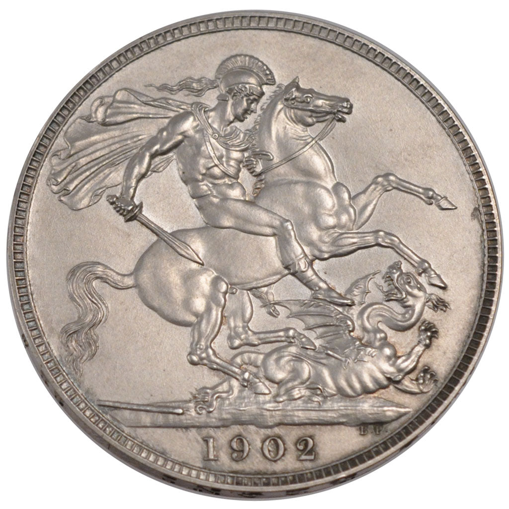 GREAT BRITAIN, Crown, 1902, KM #803, MS(60-62), Silver, 38.61, 28.26