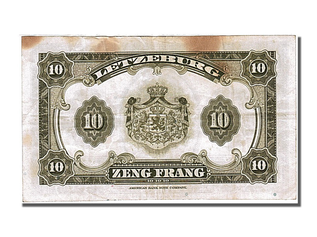 Banknote, Luxembourg, 10 Francs, 1944, VF(30-35)