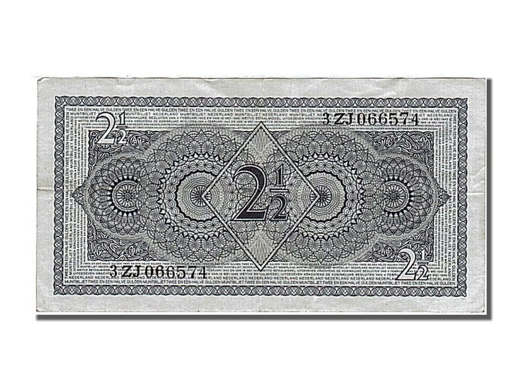 Banknote, Netherlands, 2 1/2 Gulden, 1949, 1949-08-08, AU(55-58)