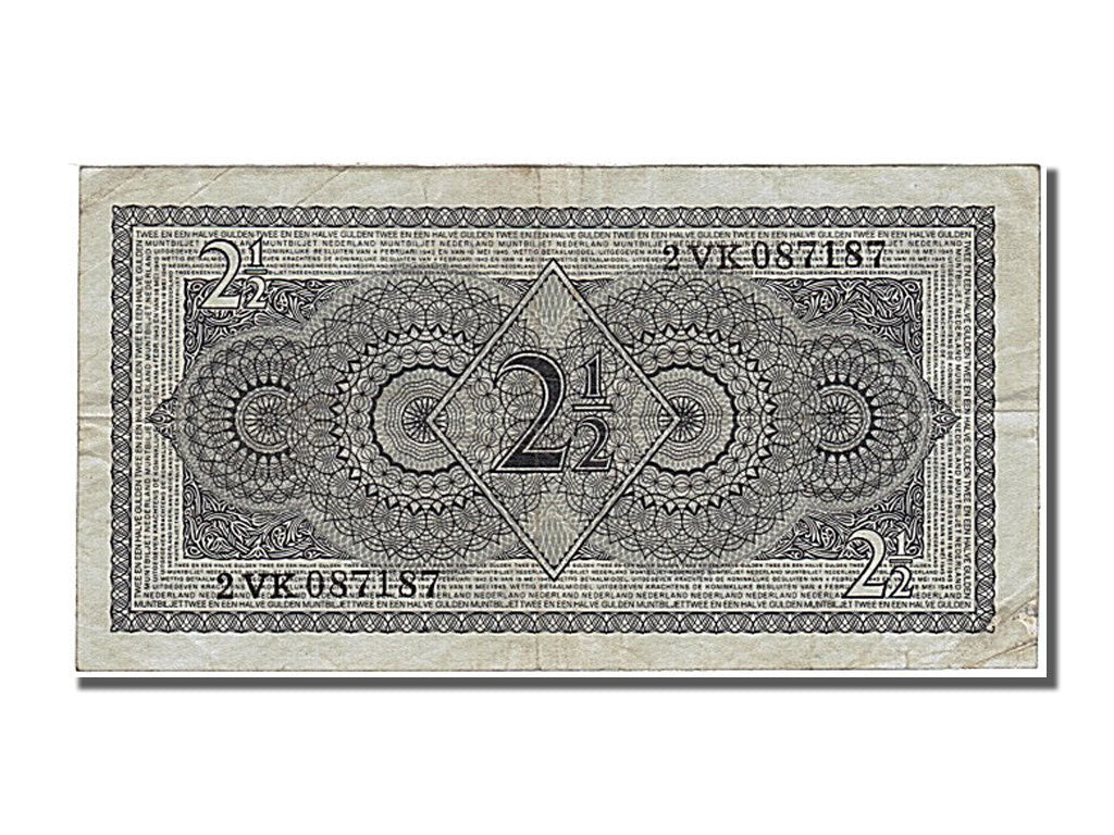 Banknote, Netherlands, 2 1/2 Gulden, 1949, 1949-08-08, AU(50-53)
