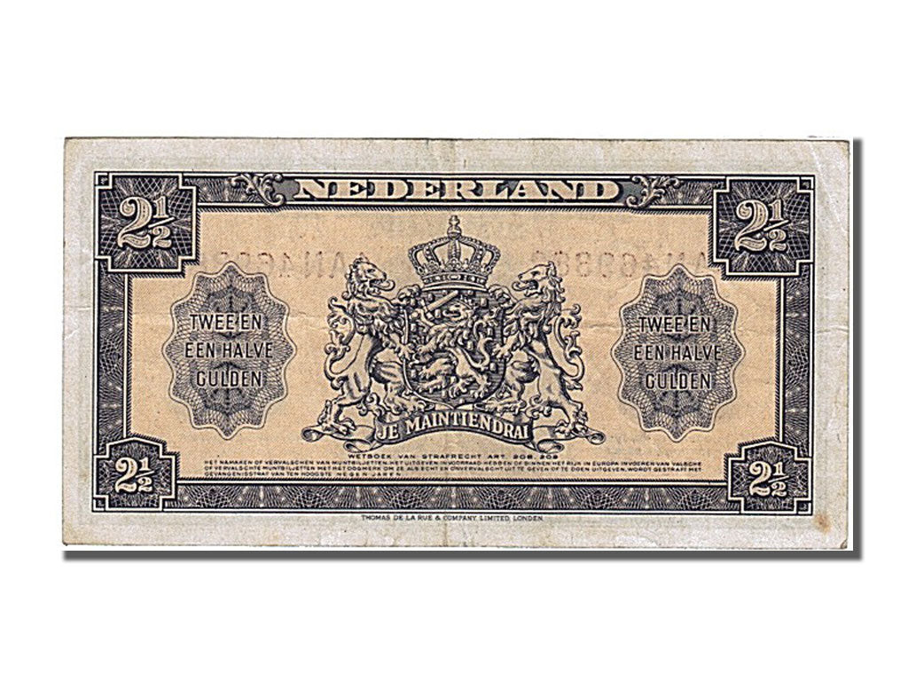 Netherlands, 2 1/2 Gulden, 1945, KM #71, 1945-05-18, EF(40-45), 1AN 469382