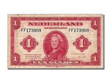 Netherlands, 1 Gulden, 1943, KM #64a, 1943-02-04, AU(50-53), FF173909