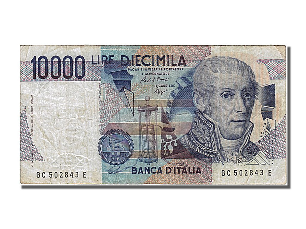 Italy, 10,000 Lire, 1984, KM #112b, 1984-09-03, VF(30-35), GC 502843 E