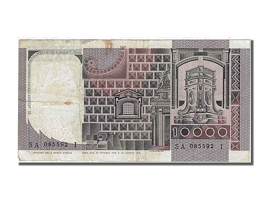 Banknote, Italy, 10,000 Lire, 1976, 1976-11-30, EF(40-45)