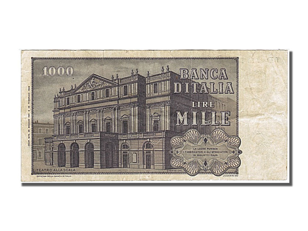 Italy, 1000 Lire, 1981, 1981-05-30, EF(40-45), TD 717490 T