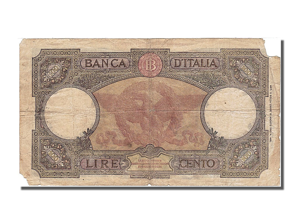 Italie, 100 Lire, type 1943
