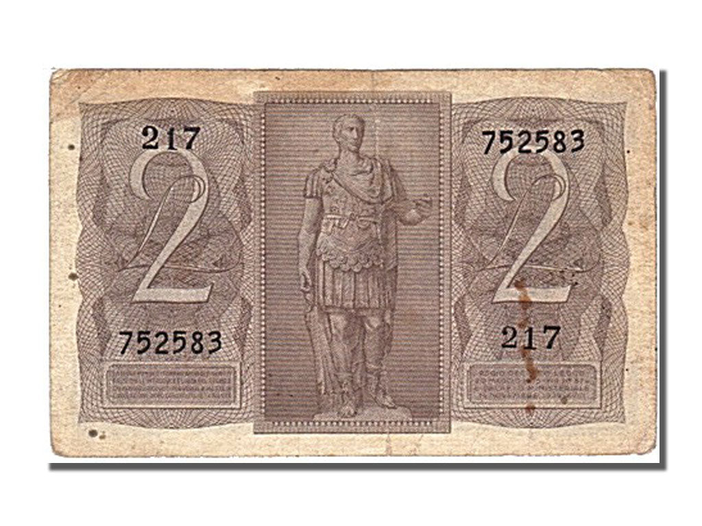 Italie, 2 Lire, type 1939-1940