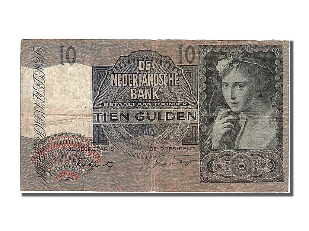 Paesi Bassi, 10 Gulden, 1941, 1941-07-17, BB